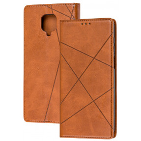 Книга Business Leather Xiaomi Redmi Note 9s/9 Pro (коричневий)
