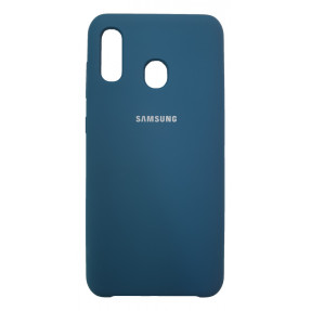 Чохол Silky Samsung Galaxy A20/A30 (темно-зелений)