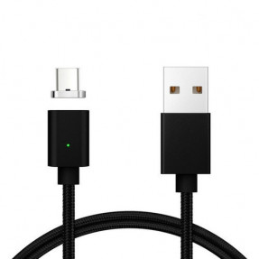Магнітний кабель Clip-On for Type-C (чорний) USB 2.0
