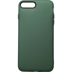 Чохол силіконовий матовий iPhone 7/8 Plus (зелено-чорний)