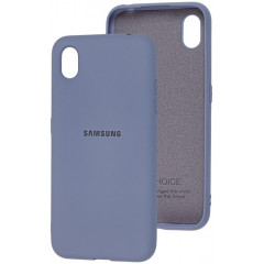 Чохол Silicone Case Samsung A01 Core (сірий)