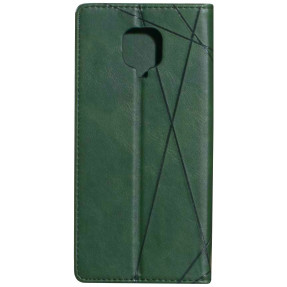Книга Business Leather Xiaomi Redmi Note 9s/9 Pro (зелений)