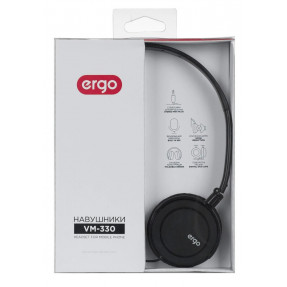 Накладні навушники Ergo VM-330 (Black)