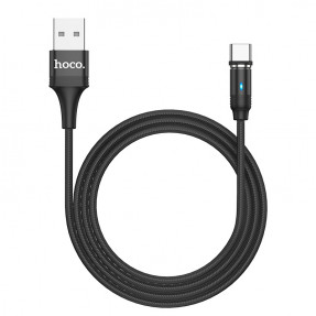 Магнітний кабель Hoco U76 Type-C (чорний) 1.2m