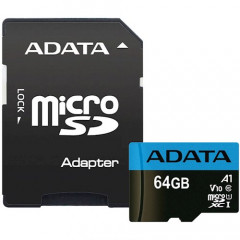 Карта пам'яті Adata micro SD 64gb (10cl) + adapter