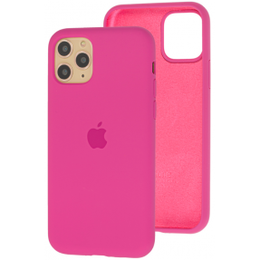 Чохол Silicone Case iPhone 11 Pro Max (яскраво-рожевий)