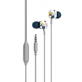Вакуумні навушники-гарнітура Havit HV-E58P (Blue/Gray)