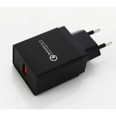 Мережевий зарядний пристрій Reddax RDX-028 2.4A 1USB (чорний) + кабель Type-C
