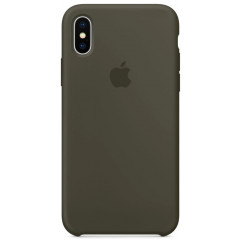 Чехол Silicone Case iPhone Xs Max (темно-серый)