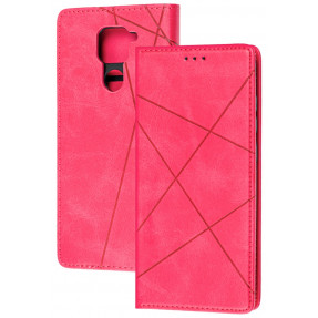 Книга Business Leather Xiaomi Redmi Note 9 (малиновий)