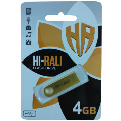 Флешка USB Hi-Rali Shuttle series 4gb (Gold)