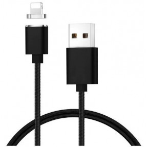 Магнітний кабель Clip-On for Iphone (чорний) USB 2.0