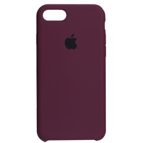 Чехол Silicone Case iPhone 7/8/SE 2020 (бордовый)