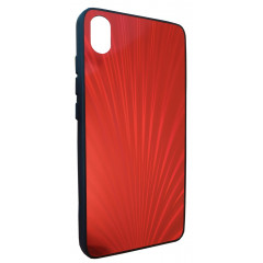 Чохол Glass Case Rainbow Xiaomi Redmi 7a (червоний)