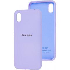 Чохол Silicone Case Samsung A01 Core (лавандовий)