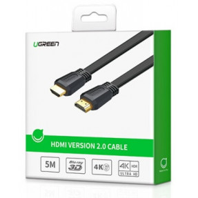Кабель Ugreen HDMI 2.0 Version Flat Cable 3m (Black) ED016