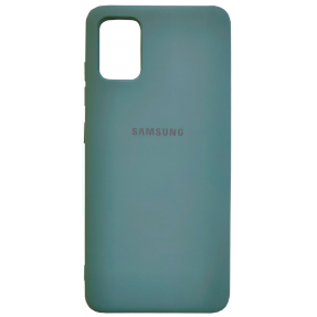 Чохол Silky Samsung Galaxy A71 (темно-зелений)