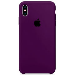 Чехол Silicone Case iPhone Xs Max (фиолетовый)