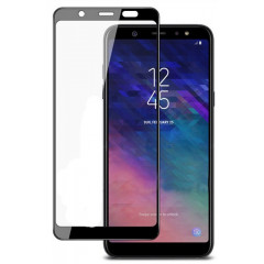 Скло Samsung Galaxy A6 Plus-2018 (3D Black)