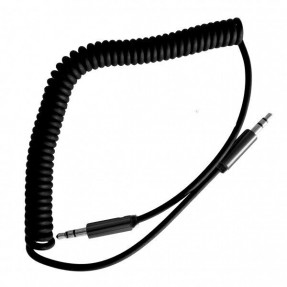 AUX кабель (пружина) 3.5mm (чорний)