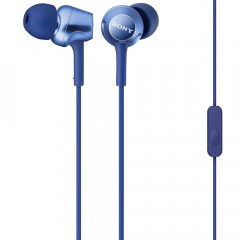 Вакуумні навушники-гарнітура Sony MDR-EX250AP (Blue)