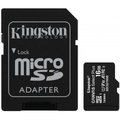 Карта пам'яті Kingston Canvas Select Plus micro SD 16gb (10cl) + SD Adapter