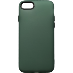 Чехол силиконовый матовый iPhone 7/8 (зелено-черный)