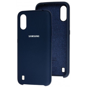 Чохол Silky Samsung Galaxy A01 (темно-синій)