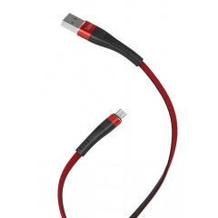 Кабель Hoco U39 Slender Micro USB (черно/красный)