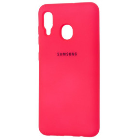 Чохол Silky Samsung Galaxy A20/A30 (яскраво рожевий)