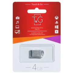 Флешка USB T&G 105 Metal 4Gb (Silver) TG105-4G