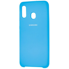 Чохол Silky Samsung Galaxy A20/A30 (блакитний)