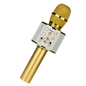 Безпровідний мікрофон караоке Hoco BK3 Cool (Gold)