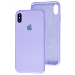 Чехол Silicone Case iPhone Xs Max (лавандовый)