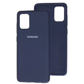 Чохол Silky Samsung Galaxy A71 (темно-синій)