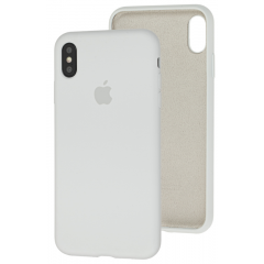 Чехол Silicone Case iPhone Xs Max (белый)