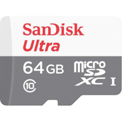 Карта пам'яті SanDisk Ultra microSD 64gb (10cl)
