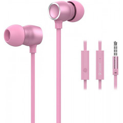 Вакуумні навушники-гарнітура Celebrat N1 (Pink)