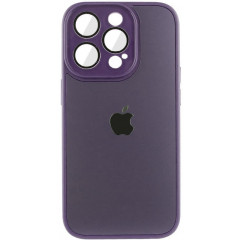 Silicone Case 9D-Glass Mate Box iPhone 11 Pro (Deep purple)