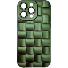 Чохол Weaving+Glass Camera for iPhone 12 Pro (Green)