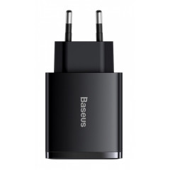 Мережевий зарядний пристрій Baseus Compact Quick Charger USB+C 30W (CCXJ-E01) Black