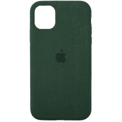 Чохол Alcantara Case iPhone 12/12 Pro (зелений)