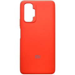 Чехол Silicone Case Xiaomi Redmi Note 10 Pro (оранжевый неон)