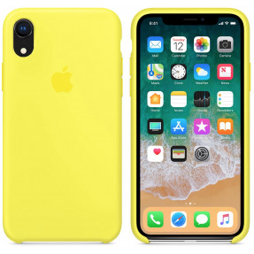 Чохол Silicone Case iPhone Xs Max (лимонний)