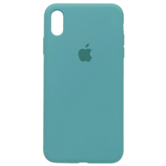Чохол Silicone Case iPhone Xs Max (сіро-бірюзовий)