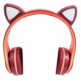Накладні навушники Cats YW018 (Бордовий)