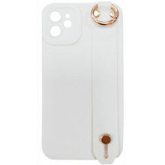 Чохол Silicone Case Hand Holder iPhone 12 (білий)