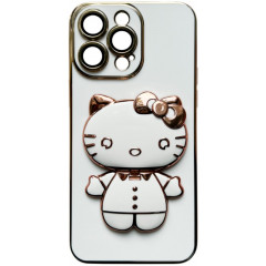 Чохол + підставка Hello Kitty iPhone 11 Pro Max (White)