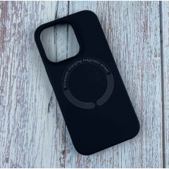 Чохол Silicone Case WSms + MagSafe iPhone 11 Pro Max (чорний)
