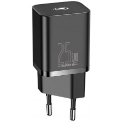 Мережевий зарядний пристрій Baseus Super Silicone PD Charger 25W Type-C (Black) CCSP020101